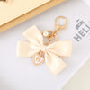 Wholesale Ribbon Bow Fabric Keychain Hanging Ornaments Semi Manual Accessories