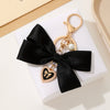Wholesale Ribbon Bow Fabric Keychain Hanging Ornaments Semi Manual Accessories