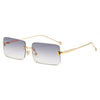 Wholesale Rimless Box Style Metal Sunglasses