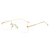 Wholesale Rimless Box Style Metal Sunglasses