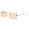 Wholesale Rimless Box Style Metal Sunglasses