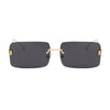 Wholesale Rimless Box Style Metal Sunglasses