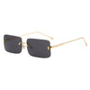 Wholesale Rimless Box Style Metal Sunglasses