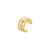 Wholesale Ring And Bracelet Elegant Style Titanium Steel Gold Plated Geometric And Leaves Heart Design