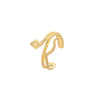 Wholesale Ring And Bracelet Elegant Style Titanium Steel Gold Plated Geometric And Leaves Heart Design