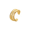 Wholesale Ring And Bracelet Elegant Style Titanium Steel Gold Plated Geometric And Leaves Heart Design