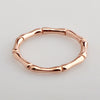 Wholesale Ring Bamboo Style Titanium Steel Rhombus 18K Gold Plated Jewelry