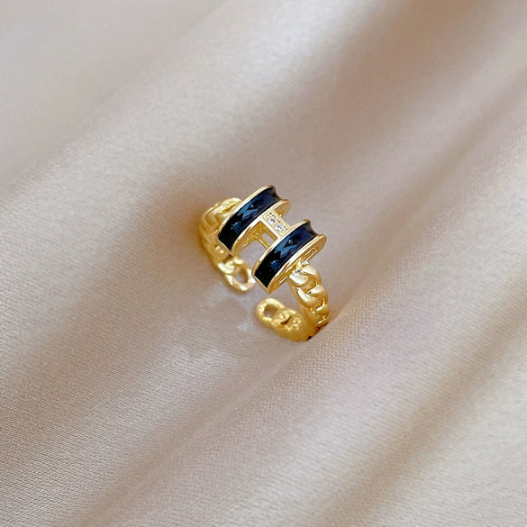 Wholesale Ring Brass Crown Pattern Cartoon Style Electroplated