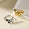 Wholesale Ring Copper Butterfly Flower Heart Shape Bow Tie Electroplated Simple Fashion Light Luxury