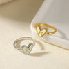 Wholesale Ring Copper Butterfly Flower Heart Shape Bow Tie Electroplated Simple Fashion Light Luxury