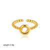 Wholesale Ring Copper Electroplated English Letter Jewelry