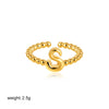 Wholesale Ring Copper Electroplated English Letter Jewelry