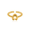 Wholesale Ring Copper Electroplated English Letter Jewelry