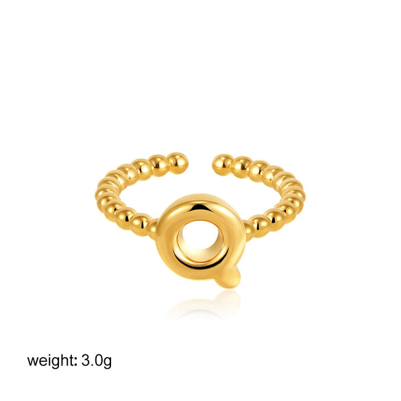 Wholesale Ring Copper Electroplated English Letter Jewelry