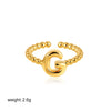Wholesale Ring Copper Electroplated English Letter Jewelry