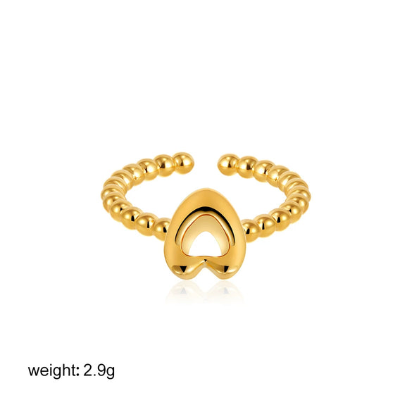 Wholesale Ring Copper Electroplated English Letter Jewelry