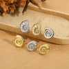 Wholesale Ring Copper Electroplated Retro Glossy Spiral Conch Animal Zodiac Shape Unisex