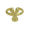 Wholesale Ring Copper Electroplated With Letter Pattern