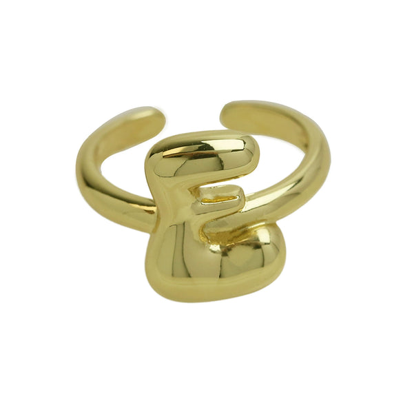 Wholesale Ring Copper Electroplated With Letter Pattern