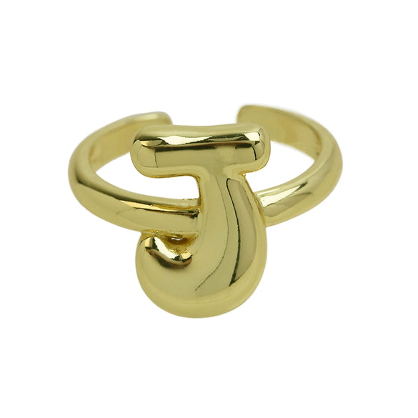 Wholesale Ring Copper Electroplated With Letter Pattern