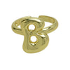 Wholesale Ring Copper Electroplated With Letter Pattern