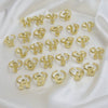 Wholesale Ring Copper Electroplated With Letter Pattern