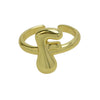 Wholesale Ring Copper Electroplated With Letter Pattern