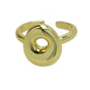 Wholesale Ring Copper Electroplated With Letter Pattern