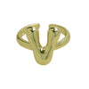Wholesale Ring Copper Electroplated With Letter Pattern
