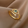 Wholesale Ring Copper Electroplating Heartshaped Light Luxury Niche Design Unisex