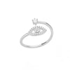 Wholesale Ring Copper Electroplating Heartshaped Light Luxury Niche Design Unisex
