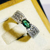 Wholesale Ring Copper Emerald Tourmaline Geometric Female Design