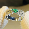 Wholesale Ring Copper Emerald Tourmaline Geometric Female Design