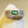 Wholesale Ring Copper Emerald Tourmaline Geometric Female Design