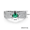 Wholesale Ring Copper Emerald Tourmaline Geometric Female Design