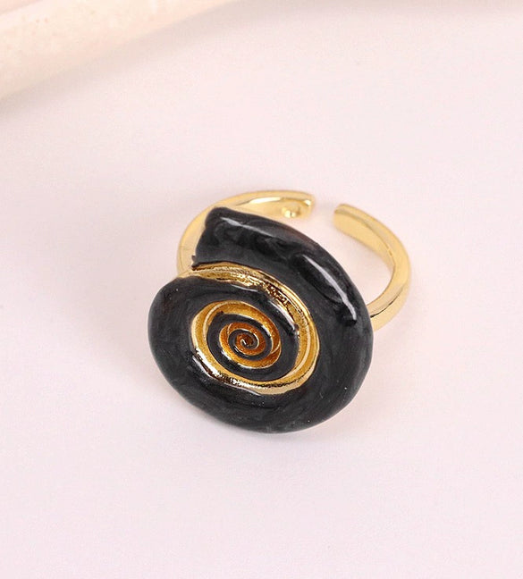 Wholesale Ring Copper Enamel Geometric Animal Zodiac Style Oil Dripping Electroplated