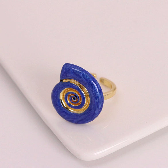 Wholesale Ring Copper Enamel Geometric Animal Zodiac Style Oil Dripping Electroplated