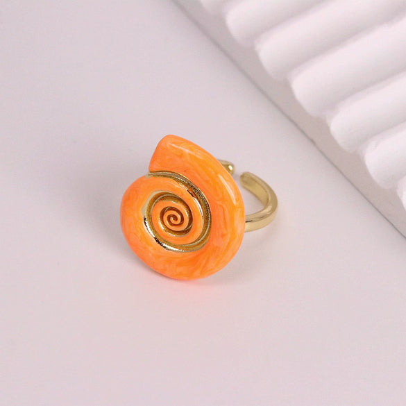 Wholesale Ring Copper Enamel Geometric Animal Zodiac Style Oil Dripping Electroplated