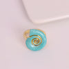 Wholesale Ring Copper Enamel Geometric Animal Zodiac Style Oil Dripping Electroplated