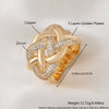 Wholesale Ring Copper Exaggerated Geometric Electroplating Unisex