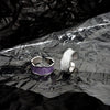 Wholesale Ring Copper French Retro Glaze Bread Shape Wave Styling Electroplating For Women