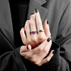 Wholesale Ring Copper French Retro Glaze Bread Shape Wave Styling Electroplating For Women