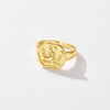 Wholesale Ring Copper Geometric Electroplated Platinum 18K Gold Fashion Opening Adjustable Women's
