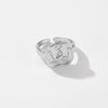 Wholesale Ring Copper Geometric Electroplated Platinum 18K Gold Fashion Opening Adjustable Women's