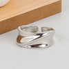 Wholesale Ring Copper Geometric Electroplated Women's Irregular Wide Open Ring