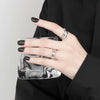 Wholesale Ring Copper Geometric Electroplated Women's Irregular Wide Open Ring
