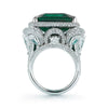 Wholesale Ring Copper Geometric Exaggerated Style With Zircon