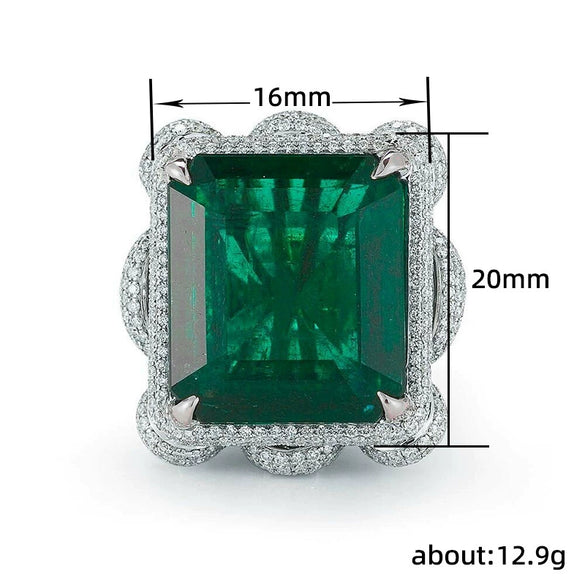 Wholesale Ring Copper Geometric Exaggerated Style With Zircon