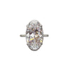 Wholesale Ring Copper Geometric Goose Eggshaped Zircon Women's Jewelry