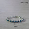 Wholesale Ring Copper Geometric Inlaid Zircon Fashion Simple Allmatch Strip Ring For Women